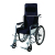 Wheelchair leather plating wheelchair folding stainless steel manual wheelchair solid tire does not burst
