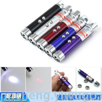 Mini LED Laser Lighting Indicator Small Flashlight Factory Direct Sales