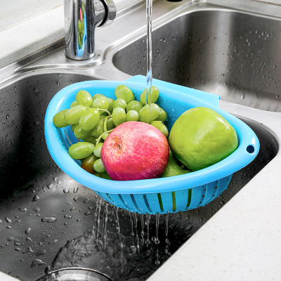Household kitchen asphalt basket plastic multi-functional vegetable basket wash fruit filter