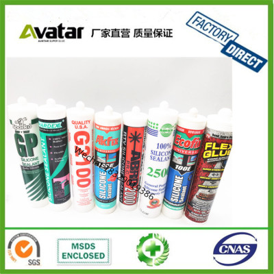 OEM wholesale Strong strong black white clear colorful Adhesion Silicone Sealant To outdoor window sealant