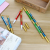 Factory Direct Sales Creative New Golden Hoop Stick Nunchaku Gel Pen Student Toys Spring Pen Double-Headed Gel Pen