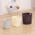 Plain color simple air square trash can practical hollow-out trash can no cover no open to receive pail ash-bin