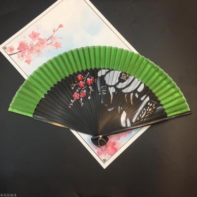 Hefengju female fan folding fan inkjet fan summer craft fan