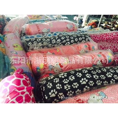 Spot Supply 100% Microfiber Flannel Fabric Woolen Blanket Bed Sheet Cloth Purchasing Factory Wholesale Foreign Trade