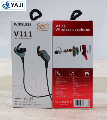 Bluetooth headsets V111 new in-ear wireless bluetooth headsets sport bluetooth headsets jacks