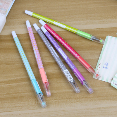 Japanese and Korean Creative New Fresh Spot Spot Drill Stone Gel Pen Student Learning Stationery Wholesale Supplies