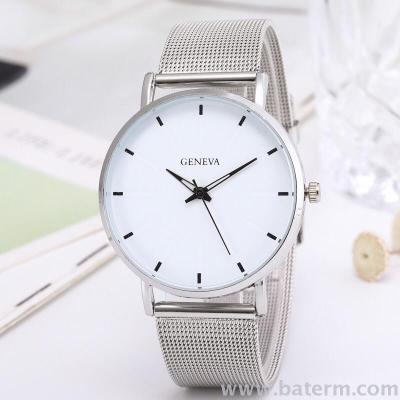 Simple nail mesh with men's watch personality simple quartz watch