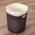 Plain color simple air square trash can practical hollow-out trash can no cover no open to receive pail ash-bin