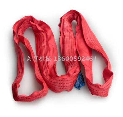 Lifting flexible sling with two ends buckle lifting belt ring lifting belt crane crane round lifting belt