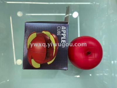 Fruit cube simulation apple