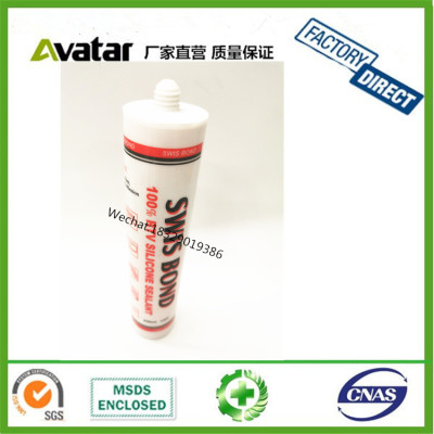 SWIS BOND SILICONE SEALANT Weather Resistance Window And Door Silicone Sealant For Glass Metal Wood