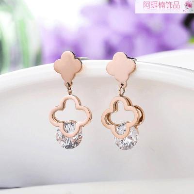 Arnan jewelry fashion stainless steel earrings titanium steel earrings popular Korea,Europe direct sales