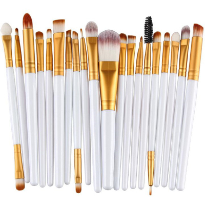 20 PCs Makeup Brush Set Beauty Tools Eye Lip Function Brush Multi-Color Rod Optional Factory Direct Sales