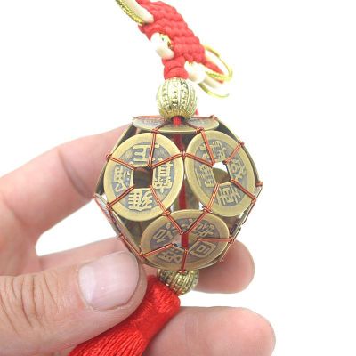 Factory Direct Sales Copper Coins Qing Dynasty Five Emperors' Coins Ten Emperors Coin Home Decorations Pendant Copper Crafts Automobile Hanging Ornament