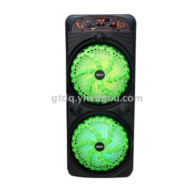 Double 6.5 \"portable bluetooth speaker