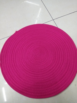 Hand-Woven Nordic Woven Placemat round Heat Proof Mat Anti-Scalding Table Mat Cushion