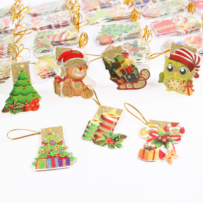Christmas tree decoration hanging ornaments hanging ornaments wishing card Christmas card small card Christmas card pendant can be customized
