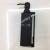 304 stainless steel black hotel press shampoo & soap dispenser body wash lotion bottle single head
