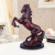 Resin Crafts European-Style Wood Color Jump Horse Decoration Creative Living Room TV Cabinet Cabinet Decorations Gift