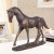 Resin Crafts European Bronze Flat Horse Decoration Creative Living Room TV Cabinet Home Decoration Business Gift
