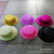 Manufacturers direct selling gold powder flat cap PVC hat all kinds of PVC round hat costume party festive supplies