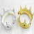 Children's crown hair band plastic Children's lovely crown hair band tiara gold king crown plastic prince crown