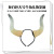 Halloween party for adults and children dressed up up as a cosplay devil horn headband devil horn hair headband