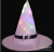 2. Halloween glow witch hat orange purple red pink rose witch hat with hook hat