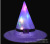 2. Halloween glow witch hat orange purple red pink rose witch hat with hook hat