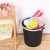 Press ring type trash can kitchen trash can household large bedroom trash can bathroom small paper basket ashbin