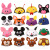 Children perform cartoon rabbit, dog, mouse, chicken, pig, baby monkey headwear cute little animal hat