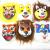 Halloween hairy mask animal tiger mask temple fair selling new hairy edge masks