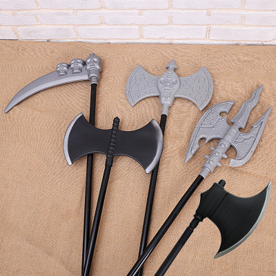 Halloween equipment props simulation toy knife plastic toy kitchen knife bronze weapons and other manufacturers wholesale