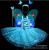 Halloween butterfly wings light toy four-piece dress girl performance props