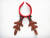 Brown + red small bell leaves antler headband unique dragon horn shape yiwu wholesale