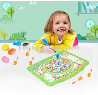 Children's drawing board can be hung on the front and back of a double-sided magnetic plastic blackboard doodle board