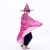 Children's Halloween caped girls perform in costume sorcerer's cape costume adult pumpkin witch's cape