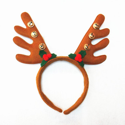 RL419 sponge compound thickened middle bell wings antler headband Christmas head buckle Christmas antler headband