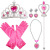 Princess headdress crown headband gloves magic wand earrings 5-piece suit