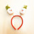 RL466 Christmas stereo spring headband Christmas big head doll headband with cap old man snow headband