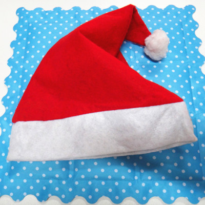RM215 red non-woven Santa hat 30x40cm adult Santa hat yiwu factory direct sales wholesale