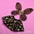 Halloween folding black butterfly wings, children stage props