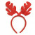 RL454 red bow antler headband plush snow antler headband Christmas decorations