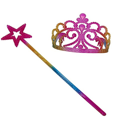 Children princess rainbow wand stage props