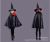 (2) Halloween for adults and children witches and witches cape double cape cosplay costumes