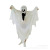 Halloween costume ball cape white ghost costume