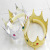 Children's crown hair band plastic Children's lovely crown hair band tiara gold king crown plastic prince crown