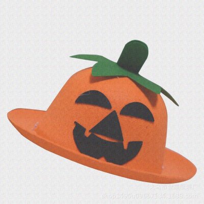 Pumpkin hat children funny hat pumpkin dressed in a hard non-woven pumpkin hat