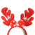 RL454 red bow antler headband plush snow antler headband Christmas decorations