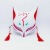 Half-face cat fox mask hand-painted tik Yin same Japanese hefeng boys and girls party supplies